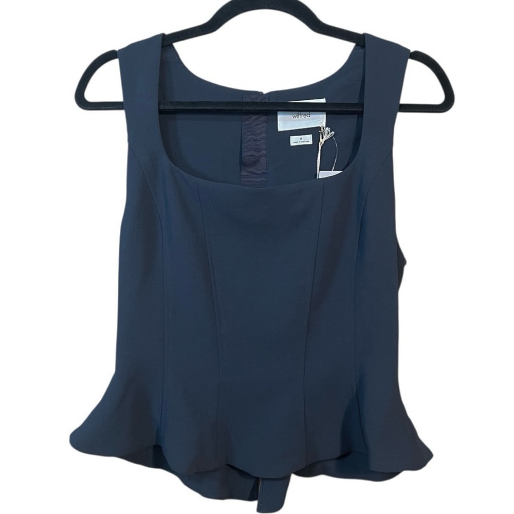 NWT Aritzia Wilfred Dark Night Navy Bustier